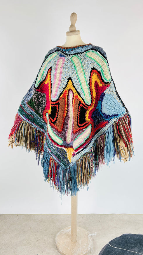Poncho multicolor