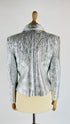 Giacca tessuto argentato