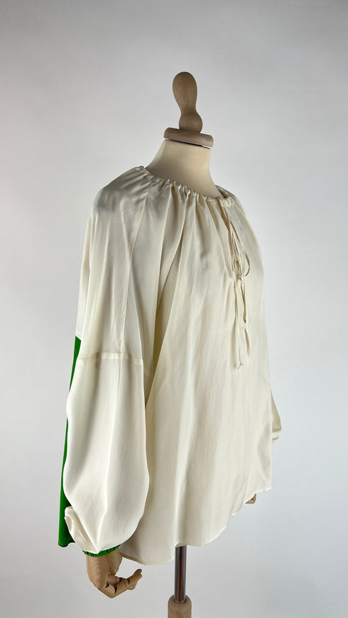 Blusa retro color block