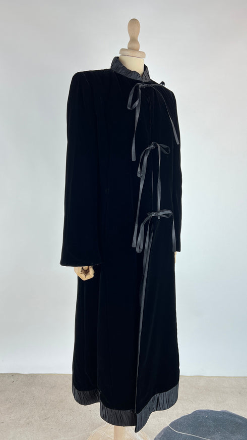 Soprabito lungo in velluto