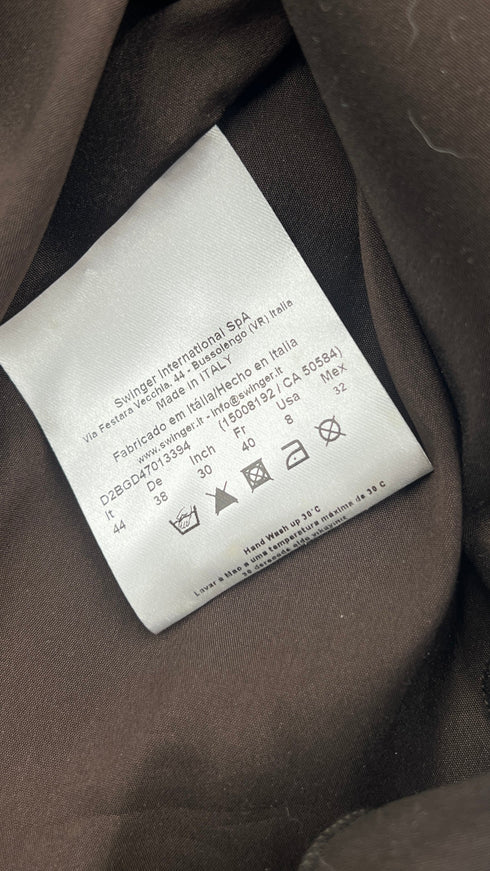 Abito midi metallizzato