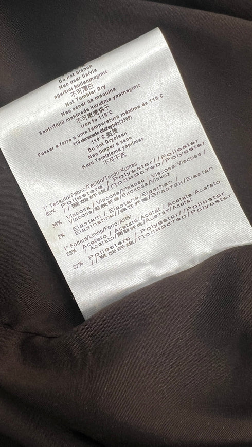 Abito midi metallizzato