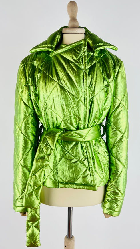 Piumino metallizzato trapuntato