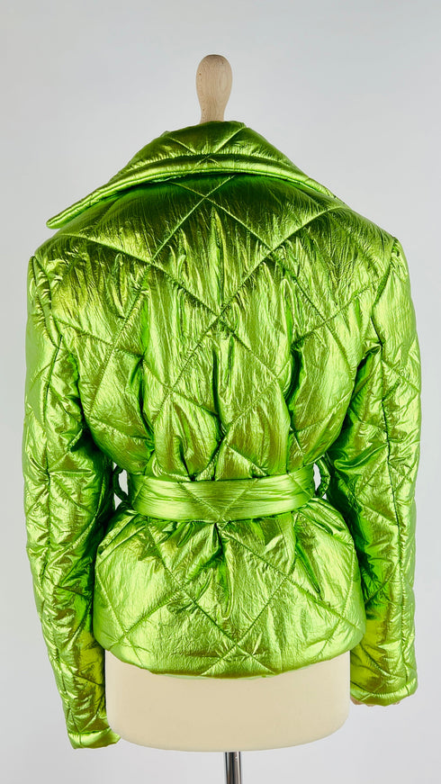 Piumino metallizzato trapuntato