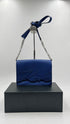 Borsa saffiano blu
