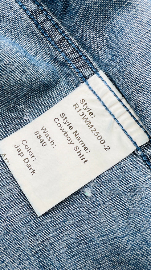 Camicia sfiancata in denim