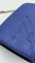 Borsa saffiano blu