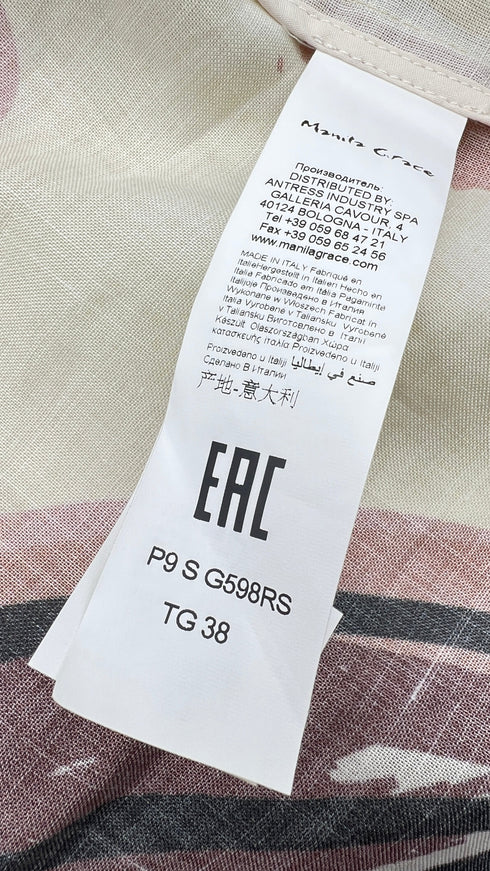 Blazer a fiori con cartellino