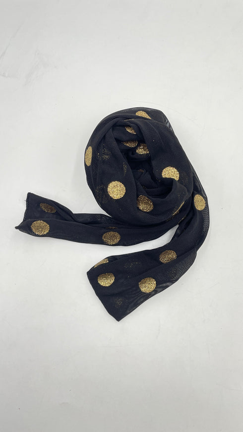 Abito lungo in tulle a pois