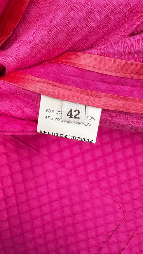 Blazer fucsia sfoderato
