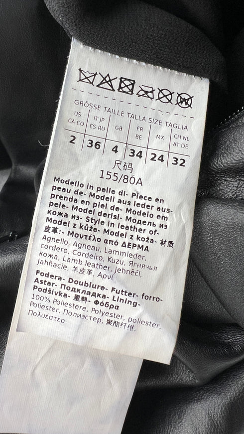 Abito midi in pelle