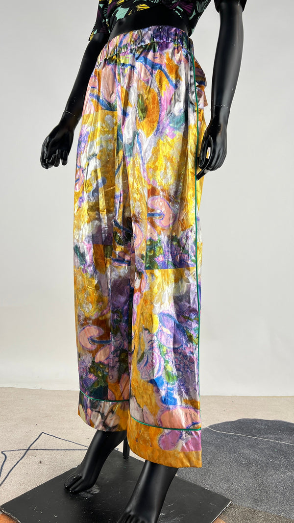 Pantaloni larghi iridescenti