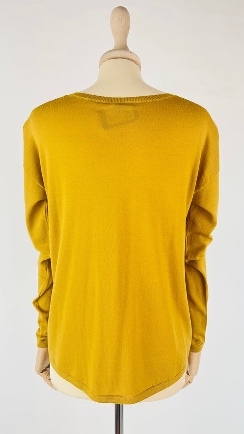 Pullover in lana a V