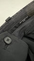 Completo nero in tessuto jacquard satinato