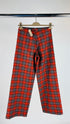 Pantaloni palazzo tartan