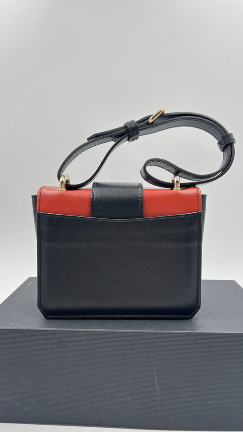 Borsa pelle con gemme