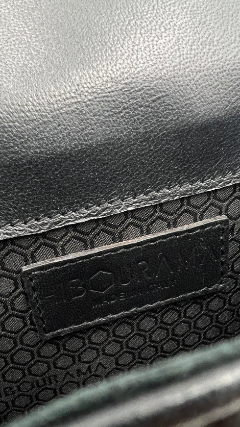 Borsa pelle con gemme