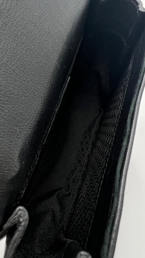 Borsa pelle con gemme