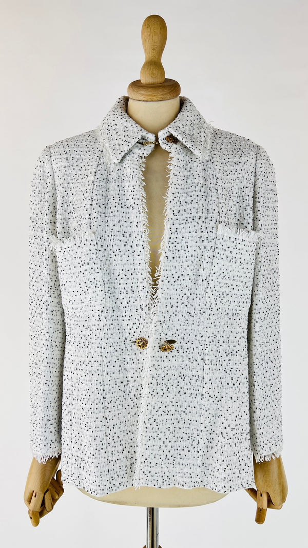 Giacca in tweed a pois