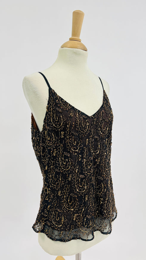 Top perline bronzo