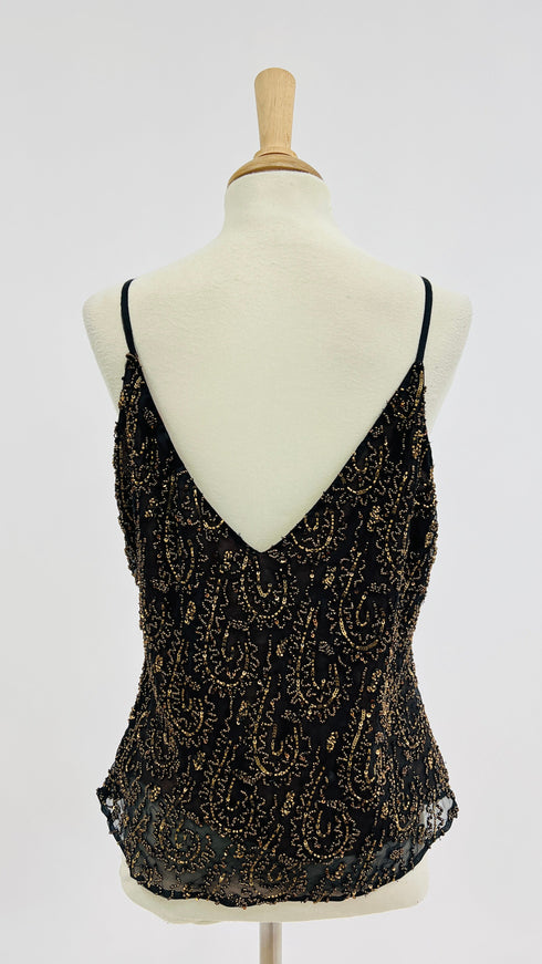 Top perline bronzo