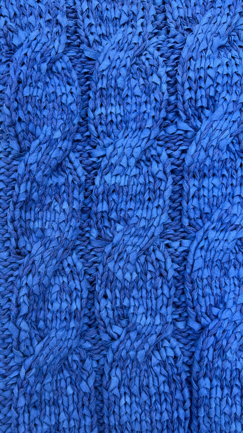 Maglia girocollo blu