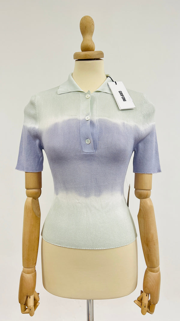 Polo tie-dye con cartellino