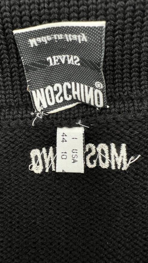 Cardigan cropped in lana