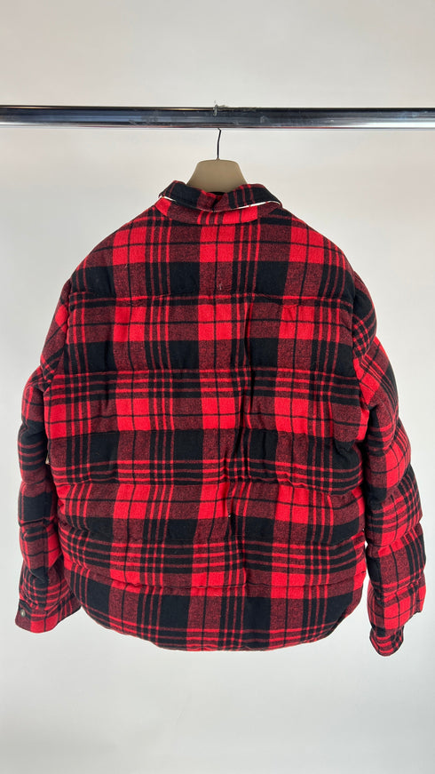 Bomber tartan con cartellino