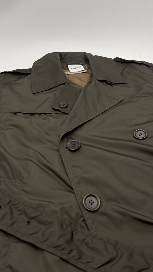 Trench doppiopetto khaki