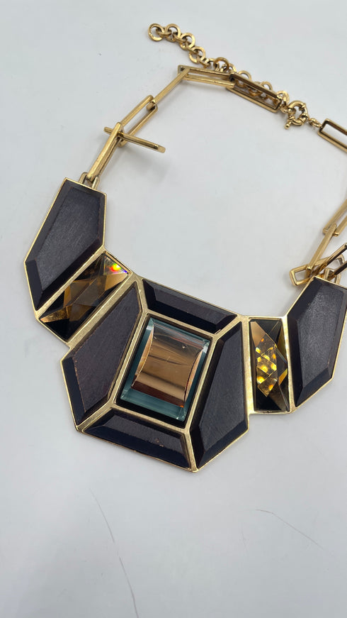 Collana vintage maxi pietre