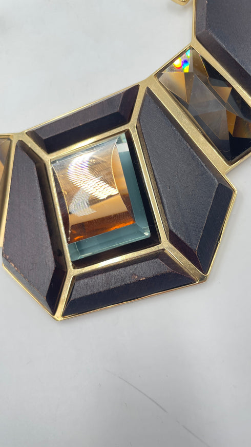 Collana vintage maxi pietre