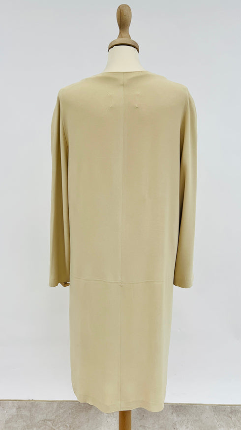 Soprabito beige girocollo