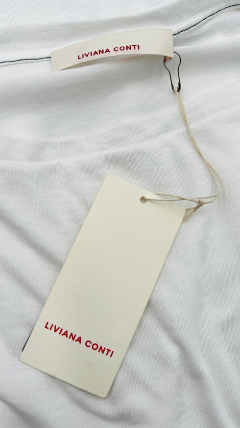 Longsleeve in jersey con cartellino