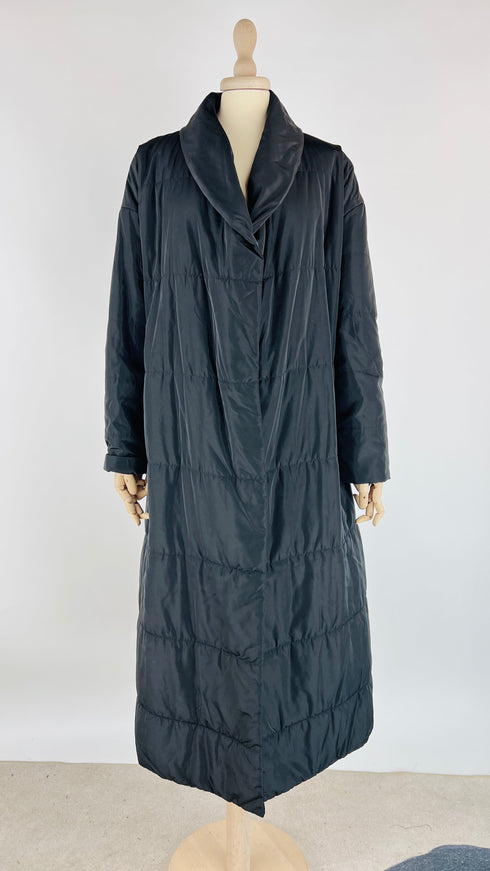 Piumino lungo a scialle