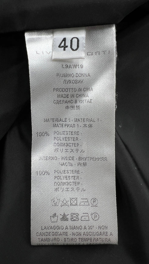 Piumino lungo a scialle