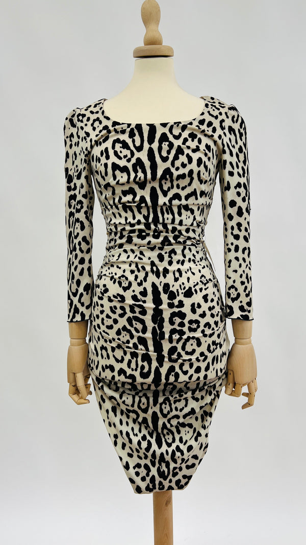 Abito midi animalier