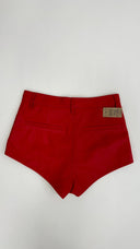 Shorts in pelle rossi REMain
