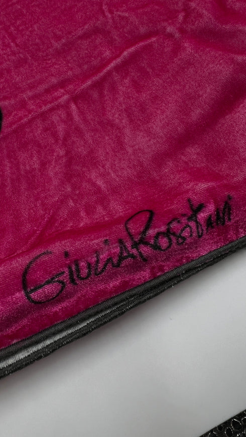 T-shirt girocollo in velluto