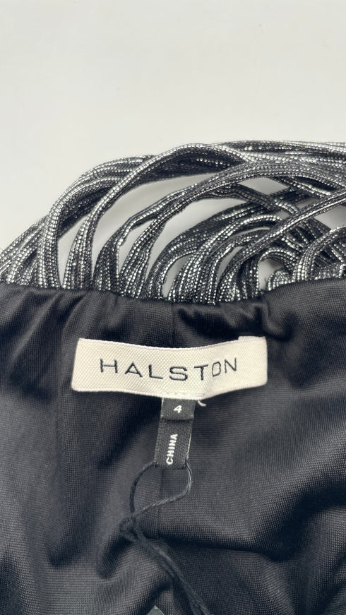 Abito lungo lurex con cartellino