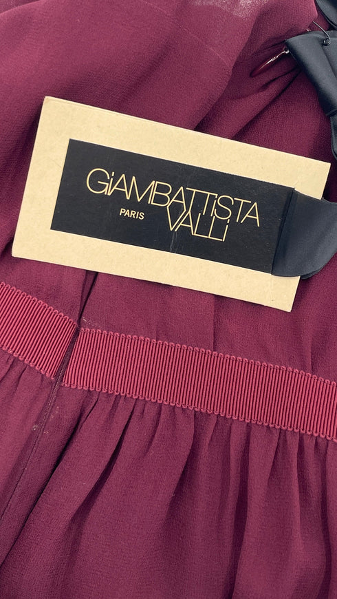 Abito lungo in crepe con cartellino