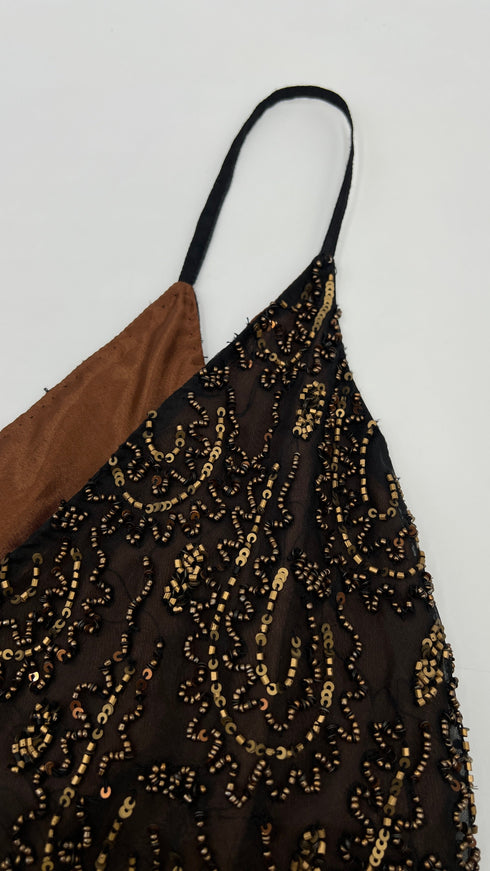 Top perline bronzo
