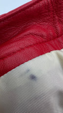 Shorts in pelle rossi REMain