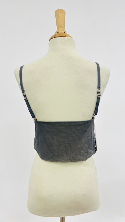 Top in tulle con cartellino