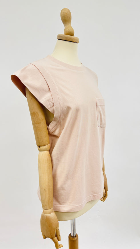 Canotta in cotone rosa