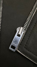 Biker in pelle verde Celine