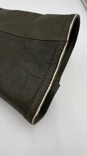 Biker in pelle verde Celine