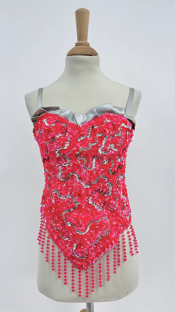 Top bustier paillettes