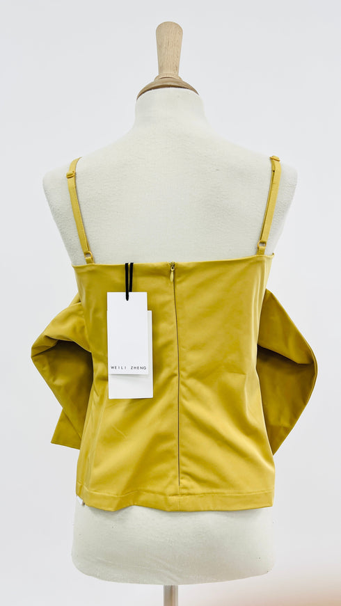 Top twill con cartellino
