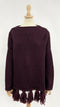 Maglia over con frange